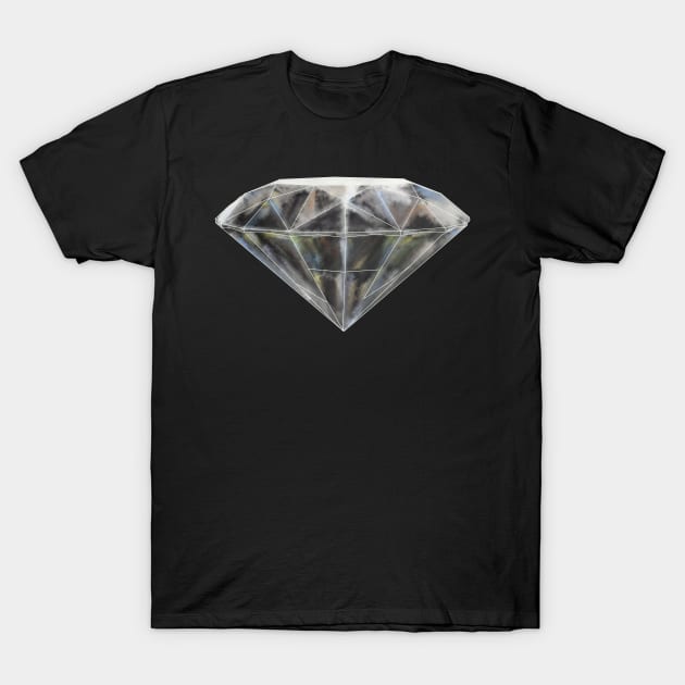 Diamond Crystal Birthstone T-Shirt by DesignsBySaxton